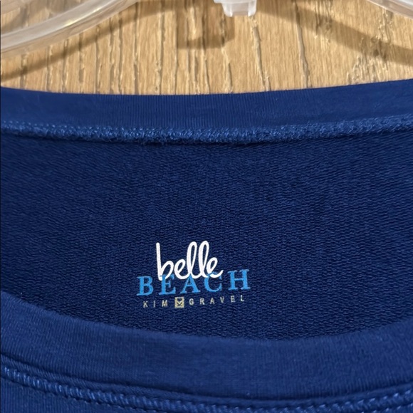 Belle Beach by Kim Gravel Blue 'Salty' light weight Sweatshirt - Picture 2 of 8